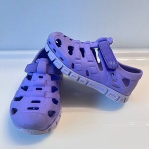 Surprize by Stride Rite Purple Sandals with Ventilated Design and Velcro Strape